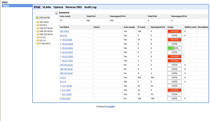 Ipam Ip Address Manager Hostbill Billing Automation Software For Webhosts