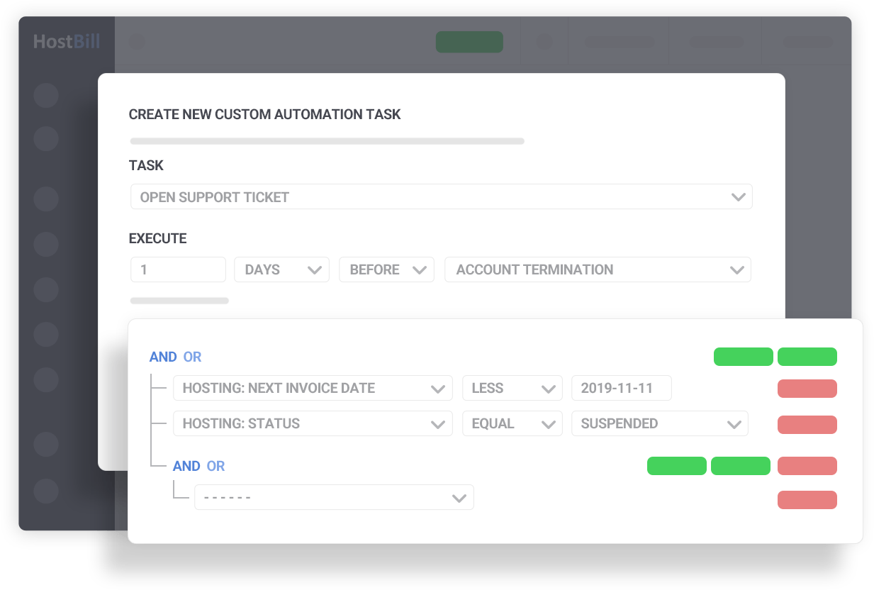 One of the most powerful HostBill features is custom automation. 